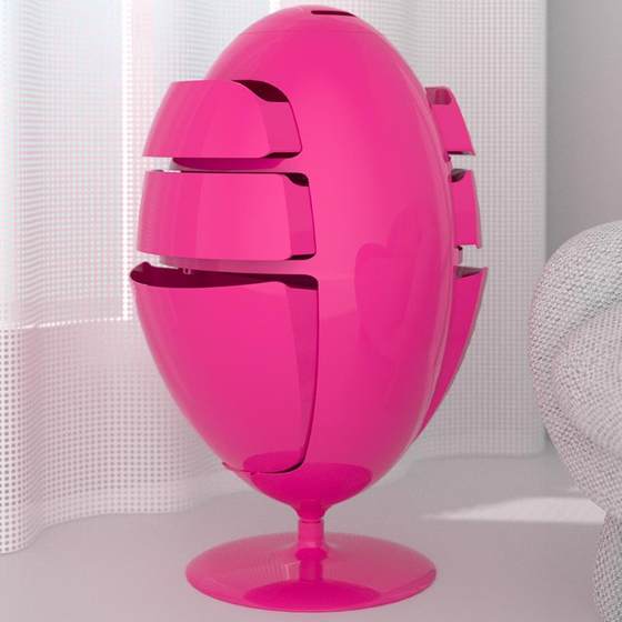 意大利恐龙蛋垃圾桶收纳桶储物桶茶几柜储物柜整理柜零食柜床头柜