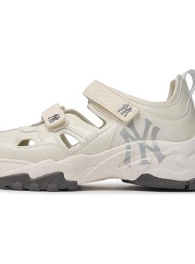 MLB Sandal Chunky Mask 舒适透气吸汗 低帮跑步鞋 男女同款 白色