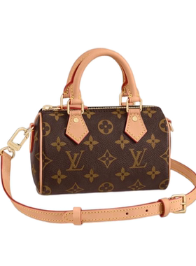 刘亦菲同款Louis Vuitton/路易威登LV包speedy nano/20老花未使用