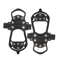 Snow crampon non-slip shoe cover outdoor skates 11 teeth snow crampon mountaineering ice non-slip rubber shoe cover