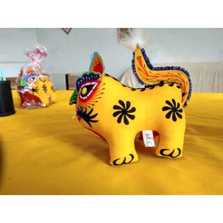 Folk handicraft cloth tiger pure hand embroidery li hou tiger baby full moon little tiger hydrangea sachet pendant