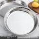 Stainless Steel Plate, Large Round Plate, Flat-Bottomed Deep Plate Tray, Extra-Large Hotel Restaurant Rice Roll Tray, Rice Plate