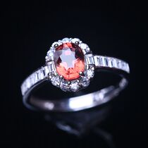 1 847 beautifully inlaid natural tourmaline ring for women bracelet with appraisal certificate