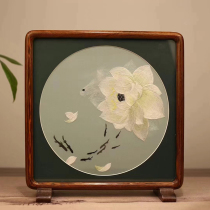 Suzhou embroidery pure handmade double-sided embroidery simple table setting Hundred Years of Love new Chinese style ornaments and handicrafts collection for gift giving