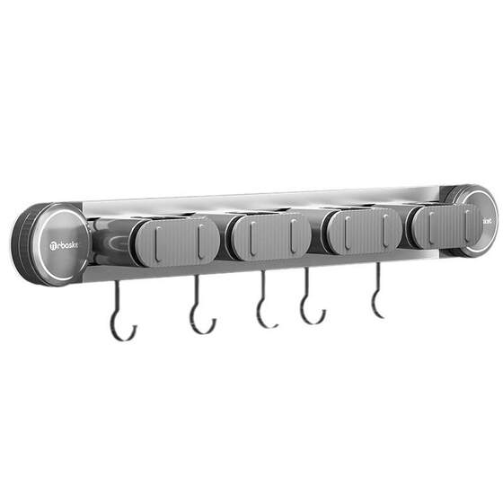 Suction Cup Mop Wall Mount Clip for Bathroom Door, No-Drill Broom and Mop Hook, Fixed Storage Rack Organizer