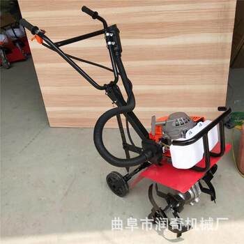 Hand-pushed micro-small cultivator, gasoline household two-stroke soil loosening, weeding and ditching, agricultural rotary cultivator