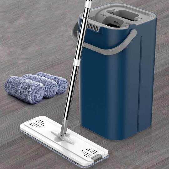 Mop bucket 2024 new style lazy hand-free hand-wash mop household one-mop clean flatbed mop