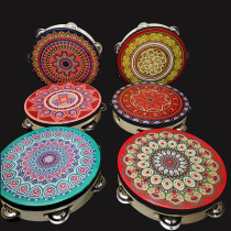 Orff percussion instrument dance tambourine Xiaoling drum Dunhuang tambourine Xinjiang grade examination hand drum 6 inches 8 inches
