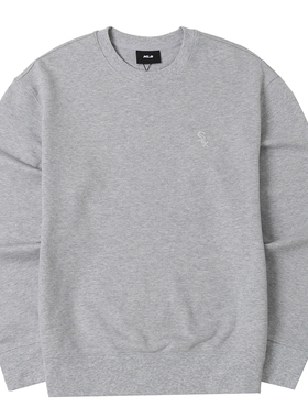 MLB 基础系列City Life字母Logo美式复古卫衣男女同款灰色