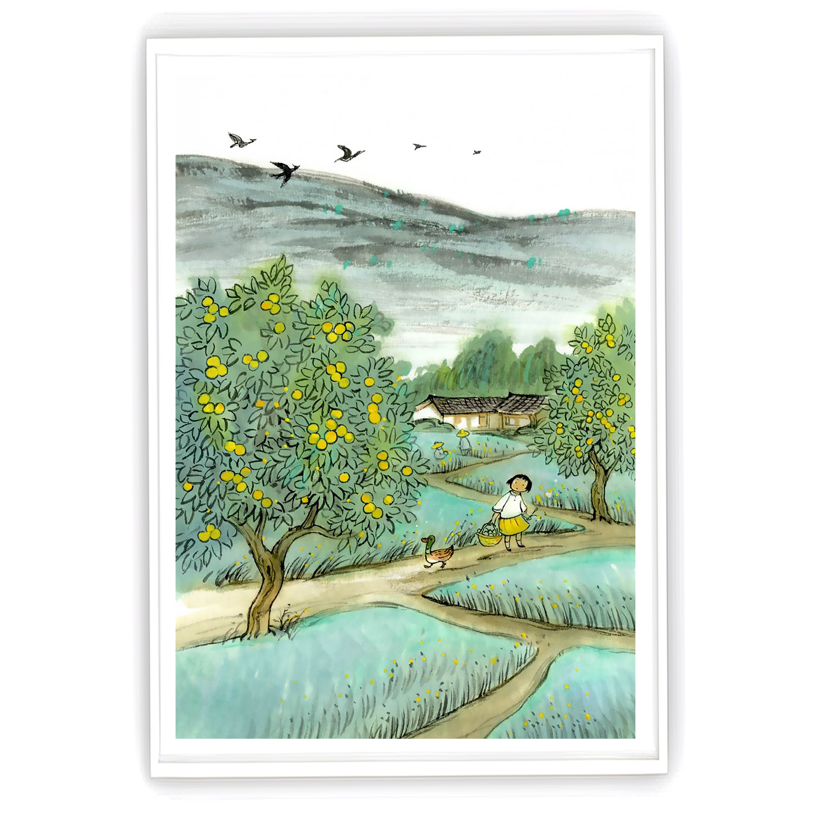 (new product pick-up) Central American Academy Master's tummy Dudu < when orange Huang's time > limited edition painting-Taobao