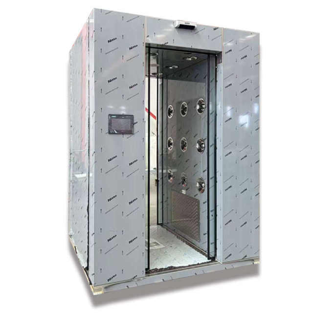 Shandong air shower room manufacturer food factory stainless steel air shower room single double blow clean room dust-free air shower room