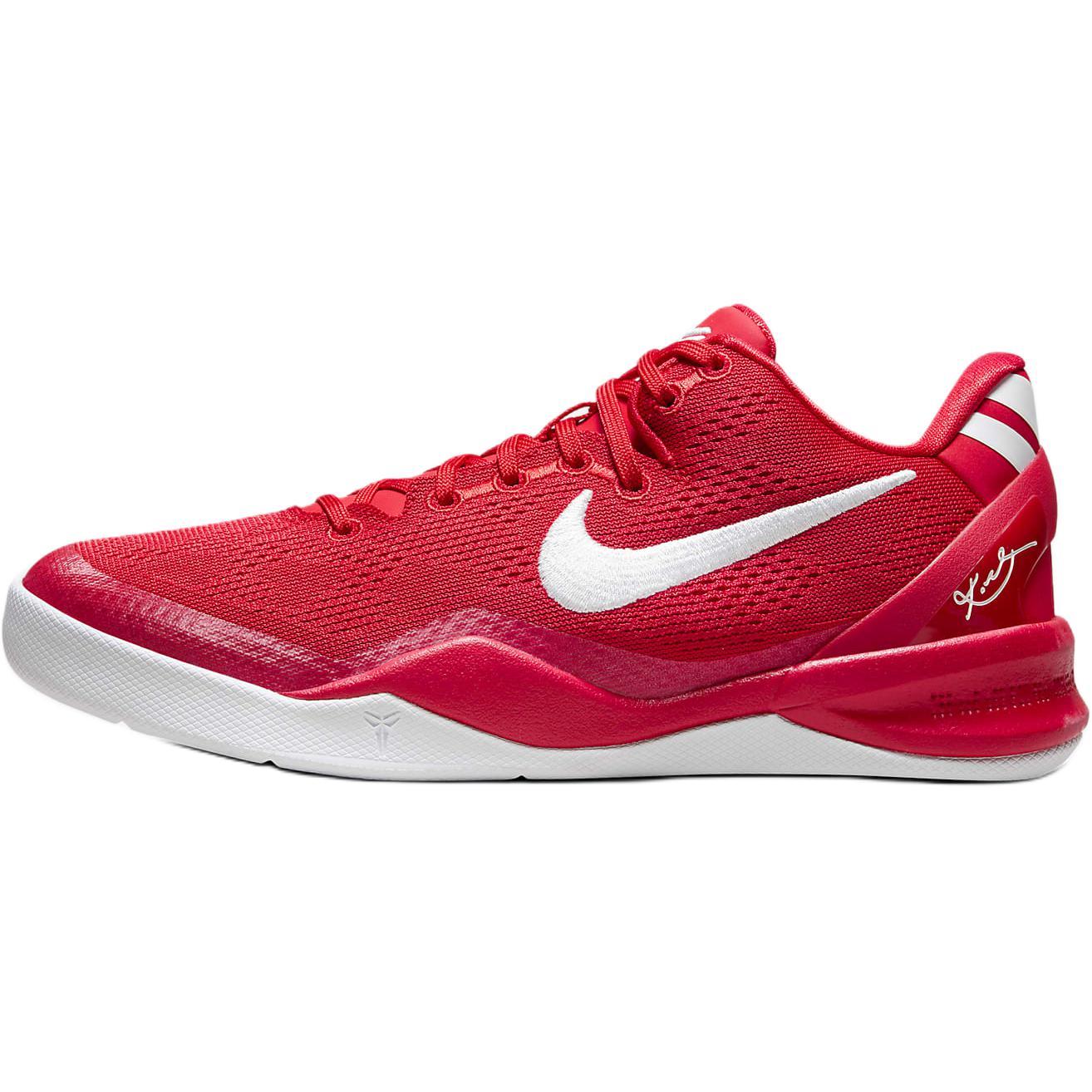 Nike Kobe 8 舒适百搭 防滑防踢 低帮 儿童篮球鞋 红色