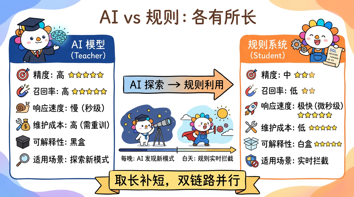AI vs 规则系统对比