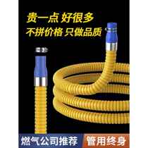 Household gas pipe gas tank liquefied petroleum gas gas stove special stainless steel metal explosion-proof connection natural gas hose