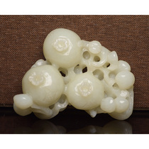 HTY31702 Hotan jade has many children and many blessings