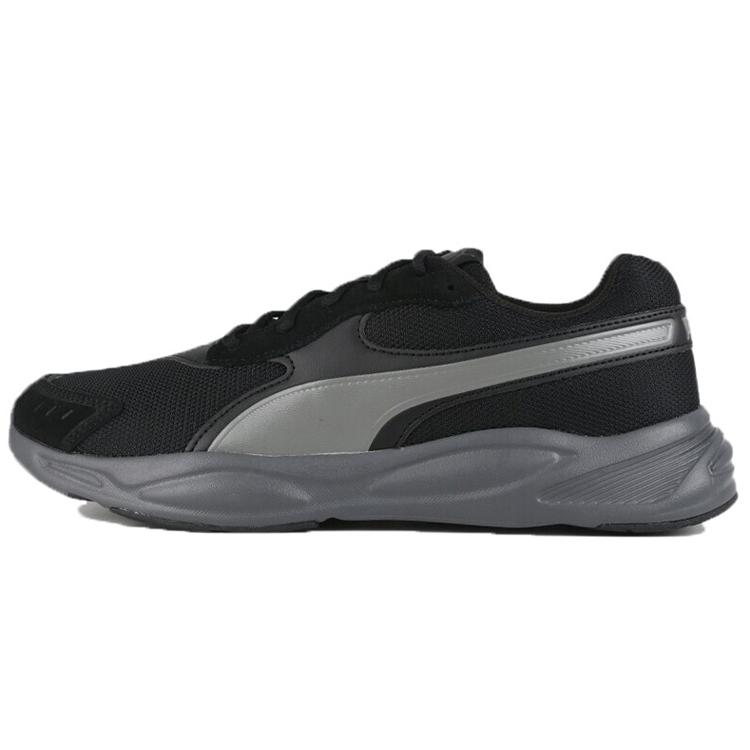 Puma/彪马90s Runner SD低帮休闲跑步鞋男女同款黑灰372859-02