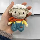 Кролик, брелок, подвеска, набор материалов ручной работы, барсетка, плетеный крючок для вязания, мультяшная кукла, DIY