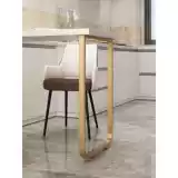 Односторонний кронштейн для ножек стола из кованого железа, край стойки для ног, стойка для стола, обеденный стол, опора для ног шкафа, опорная основа