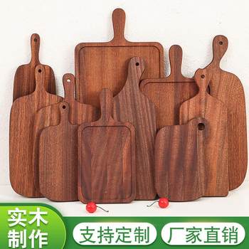 Steak Dinner Plate Wooden Tray Japanese Pizza Wooden Tray Bread Sushi Steak Tray Home Cake Barbecue Wooden Tray