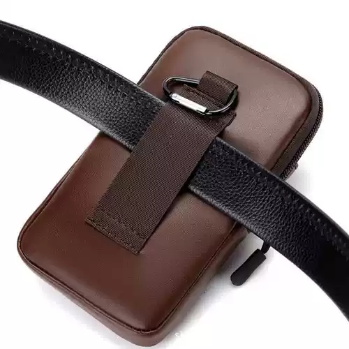 Кожаный мобильный телефон, ультратонкая поясная сумка, чехол, штаны, из натуральной кожи