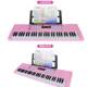 61-Key Electronic Keyboard for Children with Microphone and Power Supply, Beginner Electronic Keyboard with Microphone Included