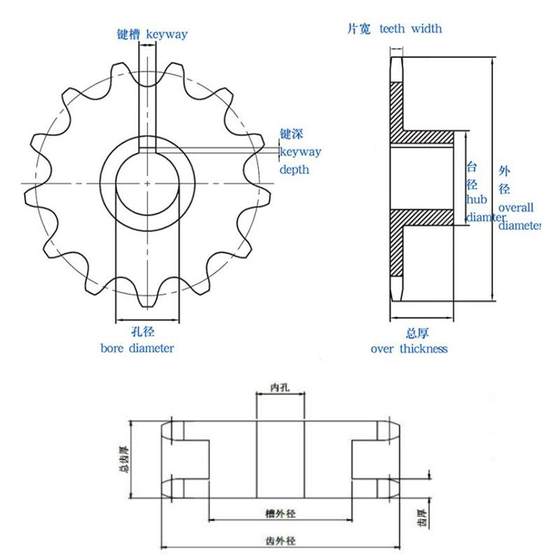 체인 54점 페이크 복열 스프로킷 08a 하이퍼볼릭 휠 분할 체인 60777785 휠 12a 복열 스프로킷 그림