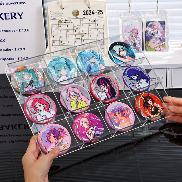 Baji storage box acrylic transparent moisture-proof badge display box animation peripheral millet dustproof display box