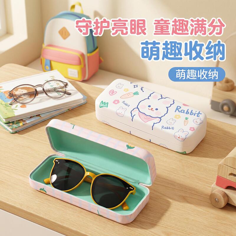 Children's Glasses Case, Anti-Pressure, Portable, Cartoon Design for Boys and Girls, Anti-Drop, Pressure-Resistant, Storage Solution for Myopia Glasses and Sunglasses