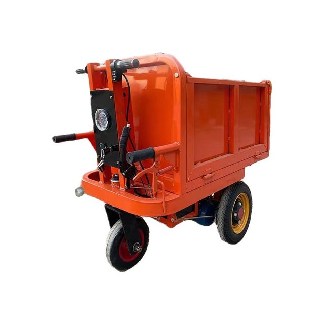 Electric hand-pushed ash truck tricycle construction dump truck tool truck handling manure pulling brick truck flatbed truck