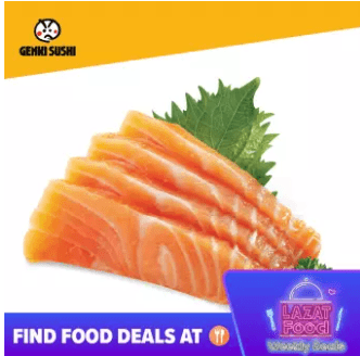 Genki Sushi - Buy 1 Free 1 Salmon Sashimi