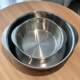 Thickened 304 Stainless Steel Hot Pot Bowl for Home Use, Suitable for Induction Cooker, Fruit Plate, Snack Bowl 20cm