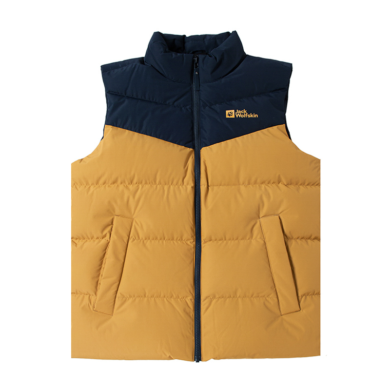 狼爪Jack Wolfskin男秋冬户外550蓬运动服防风防水羽绒马甲背心