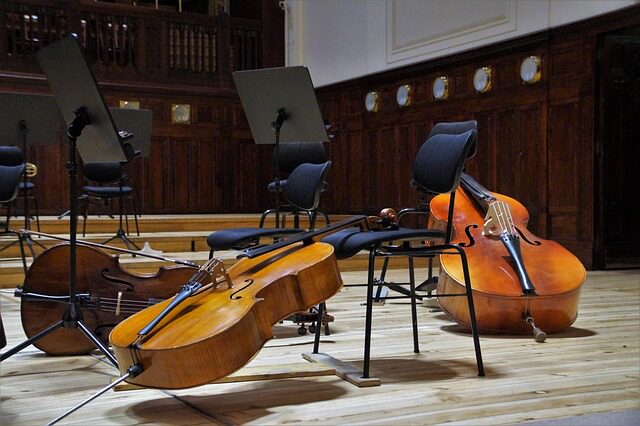 a major in bass clef