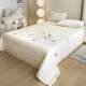 Winter Milk Fleece Bed Cover Three-Piece Set 2024 New Flannel Coral Fleece Thickened Warm Cotton Bed Sheet