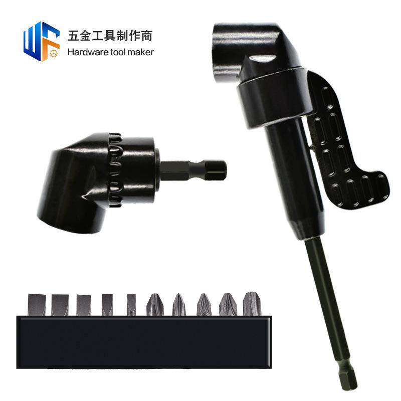 105度批头拐角器六角柄电动套筒螺丝刀配件电钻打孔转角工具
