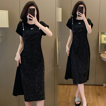 2024 fashionable loose-fitting high-end dress with flesh-covering and slimming design