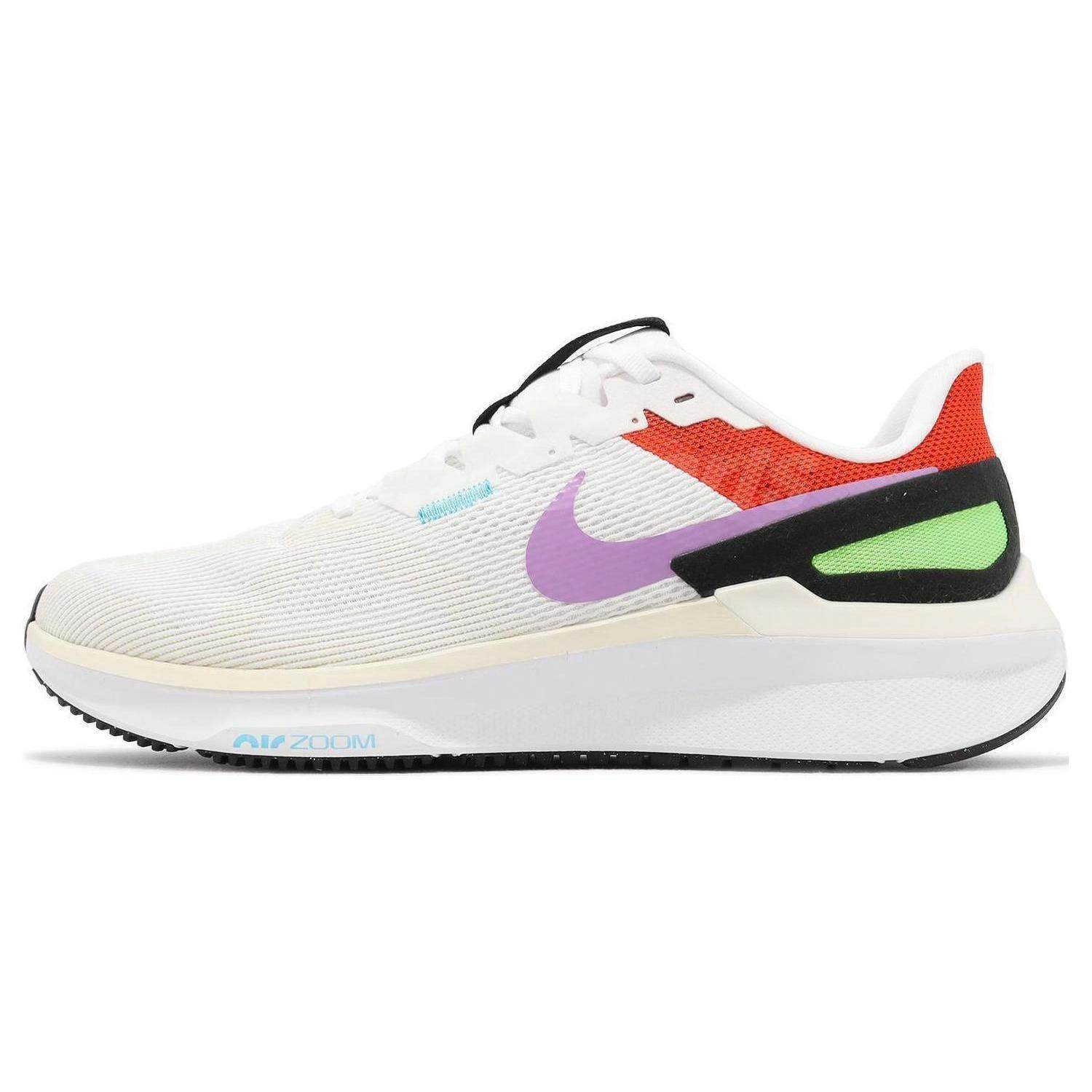 Nike Zoom Structure 25 舒适百搭 低帮跑步鞋 男款 白色