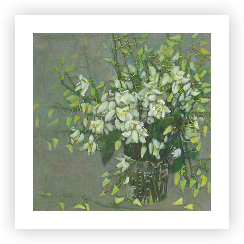 Lin Hai (Gardenia Blossom), a member of the Chinese Artists Association, signed a limited edition print