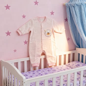 Autumn New Baby Cotton Fur Harem Cartoon Girdle Baby Jumpsuit Snap Button Dual-Purpose Crotch Size 66-80