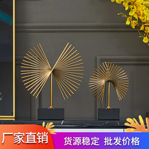 Light luxury creative home furnishings living room TV cabinet entrance window display metal decorations Flying Eagle Crafts