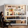 Equipment storage shelves, sundry tools, thickened storage shelves, hole boards, hardware floor racks, multi-layer storage racks