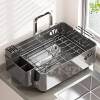 Kitchen dishware storage rack household countertop multi-functional drain rack dish rack bowl and chopsticks storage