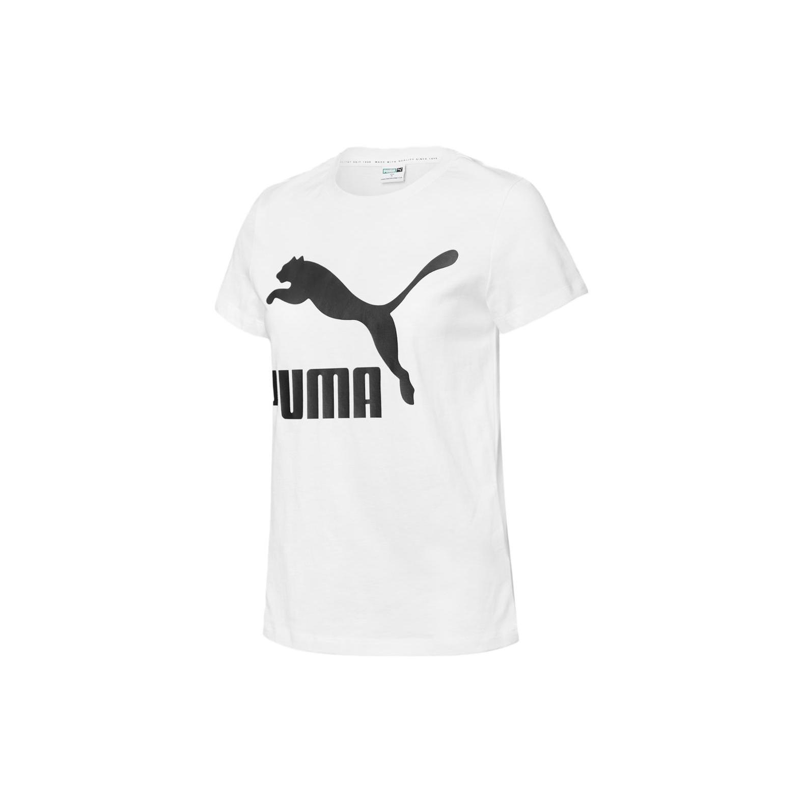 PUMA  Essentials 美式复古品牌Logo图案印花宽松圆领短袖
