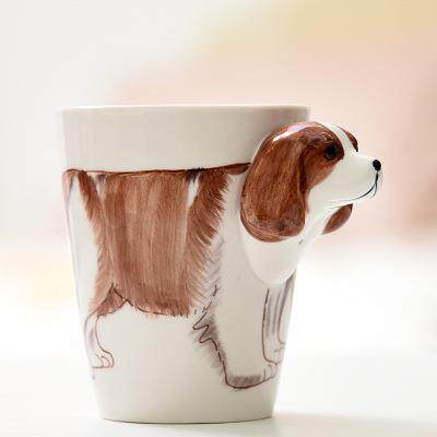 3D three-dimensional ceramic cup pure hand-painted ceramic animal personalized painted water cup creative coffee cup large capacity mug
