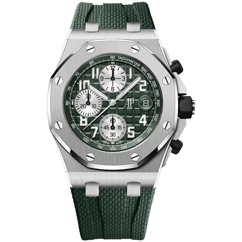 Full Set with Box and Papers [9.8 New] Audemars Piguet Royal Oak Offshore Titanium Automatic Mechanical Watch for Men 26238Ti