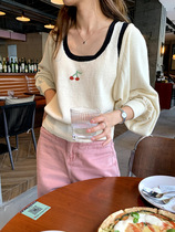 Fone 2023 Autumn Fashionable Sweater Two-piece Set Womens Age-Reducing Embroidered Vest Short Shawl Jacket 80019