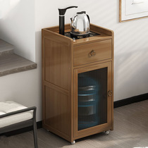 Mobile tea cabinet tea table side cabinet tea table household kettle integrated tea side cabinet office tea set storage cabinet