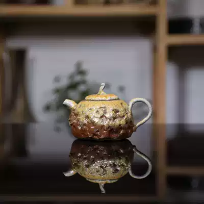 Spring pot Benshan purple clay wood burning solitary product strength craftsman Liang Zhengqing pure hand-made Teapot