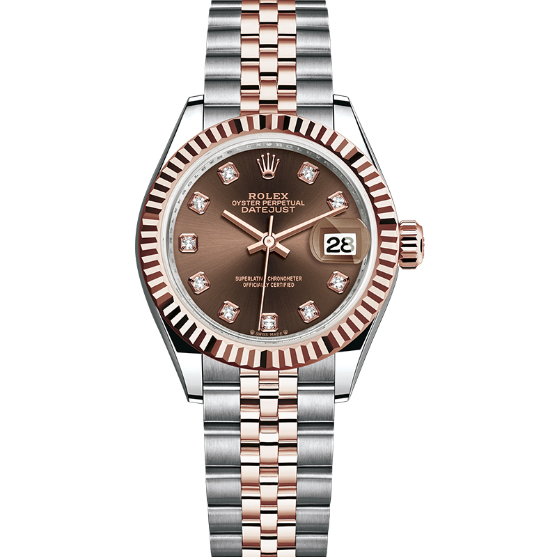 99% New and Unused Rolex Datejust Chocolate-Colored Automatic Mechanical Watch for Women 279171-0011