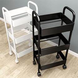 Cart-Style Storage Rack for Kitchen, Bedroom, Multi-Layer Baby Snack Organizer, Mobile Bathroom Storage Shelf
